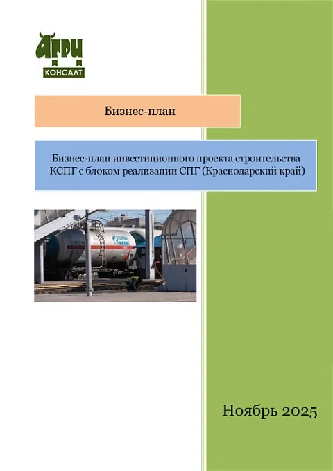 Бизнес-план инвестиционного проекта строительства КСПГ с блоком реализации СПГ (Краснодарский край)